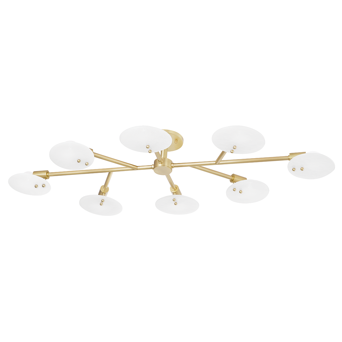 Giselle Semi Flush - 8-Light - Aged Brass - Mitzi H428608-AGB