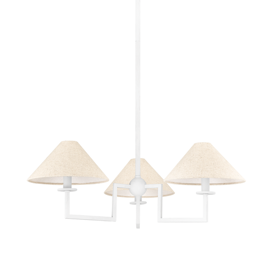 Gladwyne Chandelier - 3-Light - Textured White - Mitzi H760803-TWH