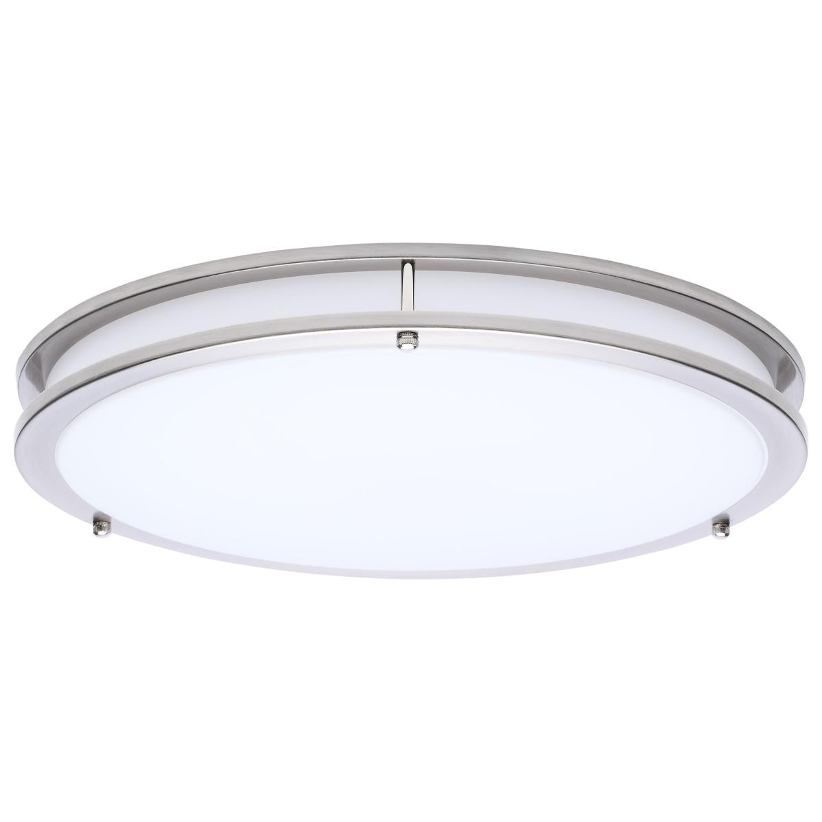 Glamour - LED 17 Inch Flush Mount - Brushed Nickel Finish - 27K/3K/35K/4K/5K CCT Selectable - Satco 62-1877