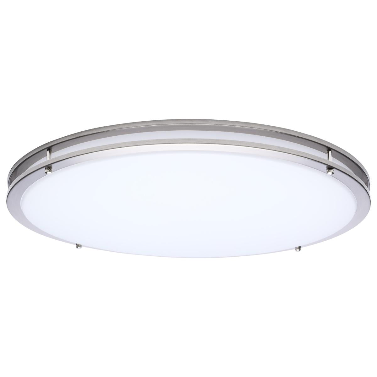 Glamour - LED 24 Inch Flush Mount - Brushed Nickel Finish - 27K/3K/35K/4K/5K CCT Selectable - Satco 62-1878