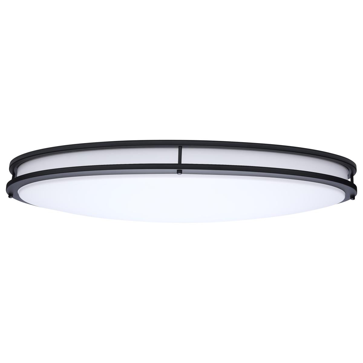 Glamour - LED 32 Inch Oval Flush Mount - Black Finish - 27K/3K/35K/4K/5K CCT Selectable - Satco 62-1981