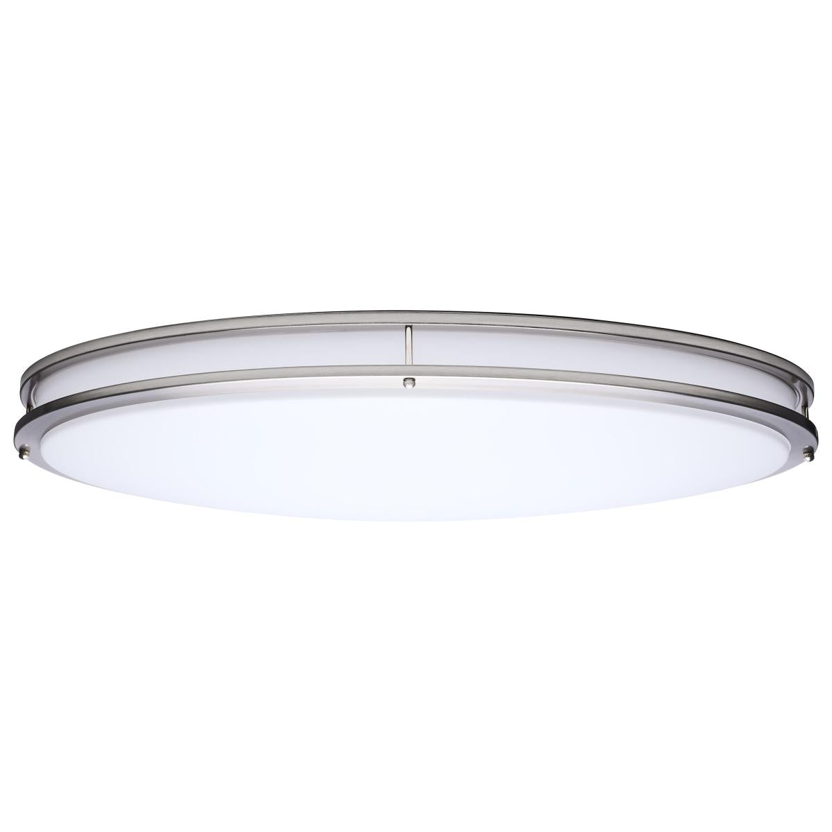 Glamour - LED 32 Inch Oval Flush Mount - Brushed Nickel Finish - 27K/3K/35K/4K/5K CCT Selectable - Satco 62-1881