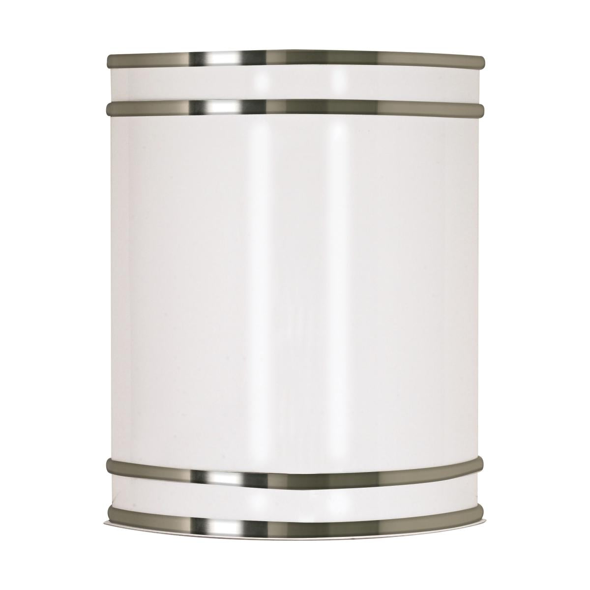Glamour LED 9 inch - Wall Sconce - Brushed Nickel Finish - CCT Selectable 3K/4K/5K - Satco 62-1645