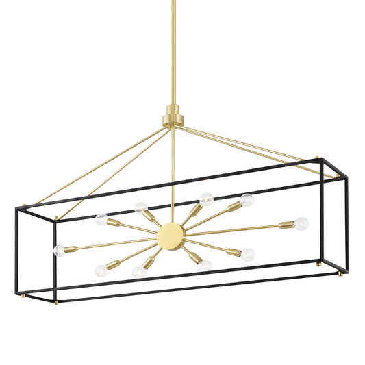 Glendale Linear - Aged Brass/Black by Hudson Valley Lighting