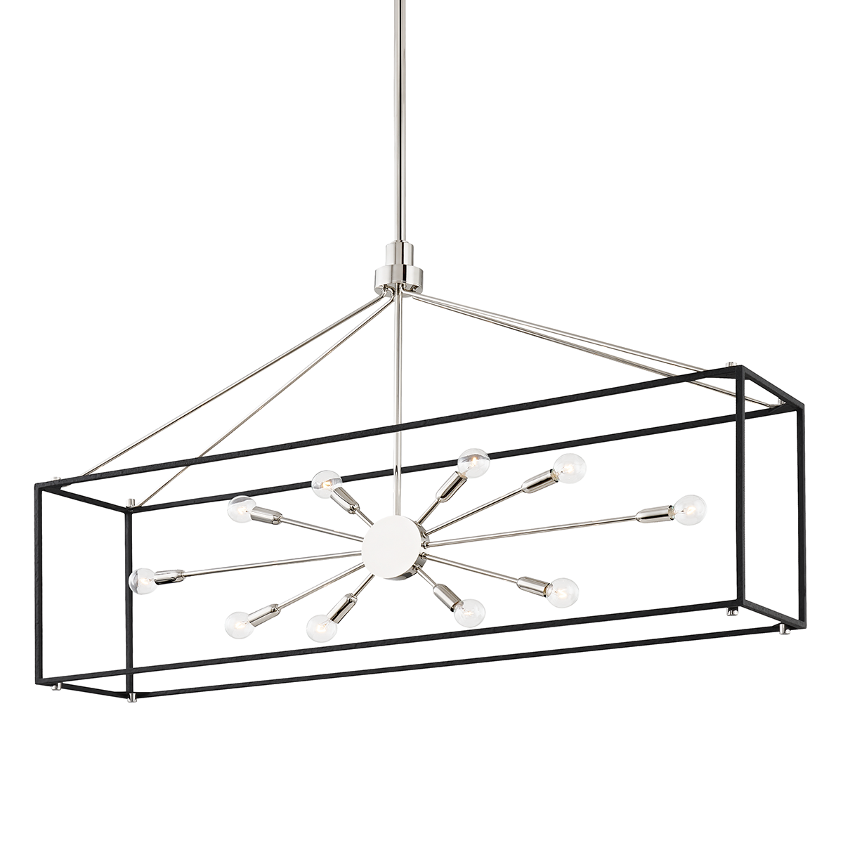 Glendale Linear - Polished Nickel/Black by Hudson Valley Lighting