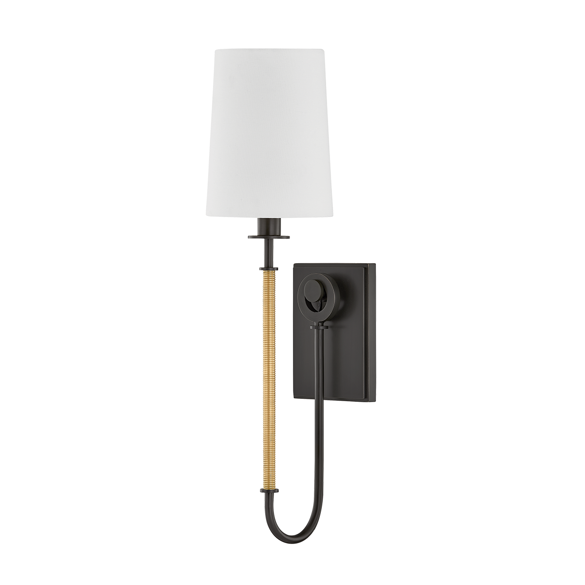 Glenmont Wall Sconce - 1-Light - Aged Brass/Distressed Bronze by Hudson Valley Lighting
