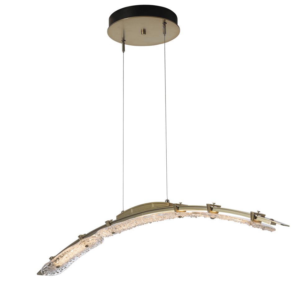 Glissade Large LED Pendant - Modern Brass by Hubbardton Forge