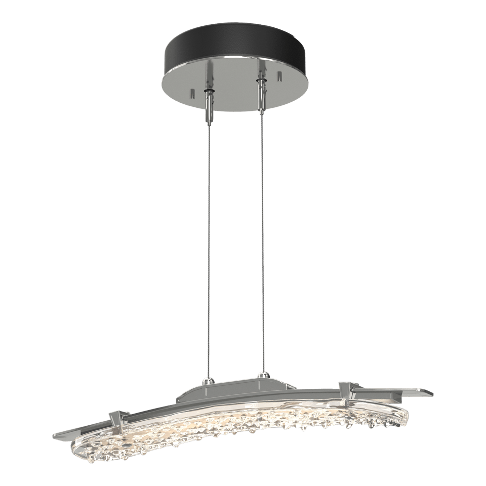 Glissade LED Pendant - Sterling by Hubbardton Forge