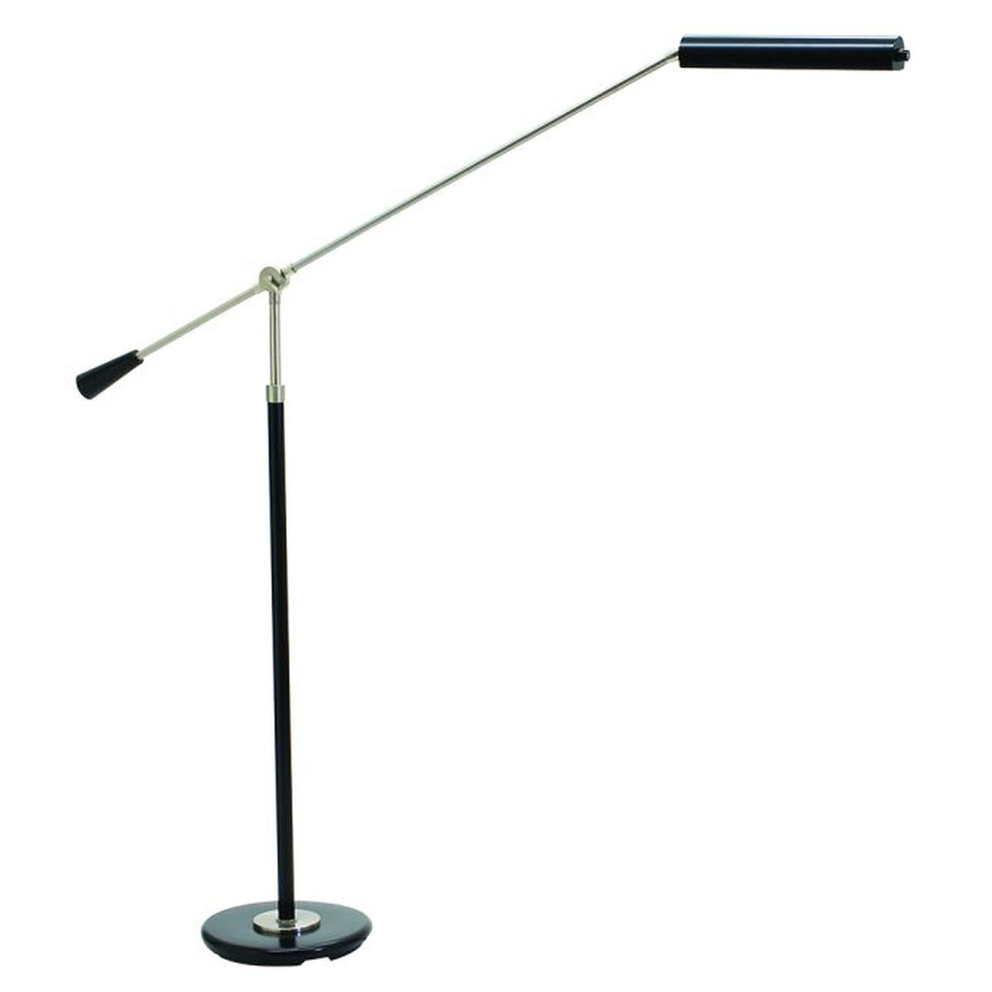 Grand Piano Counter Balance LED Floor Lamp - PFLED-527 - Black/Satin Nickel by House of Troy