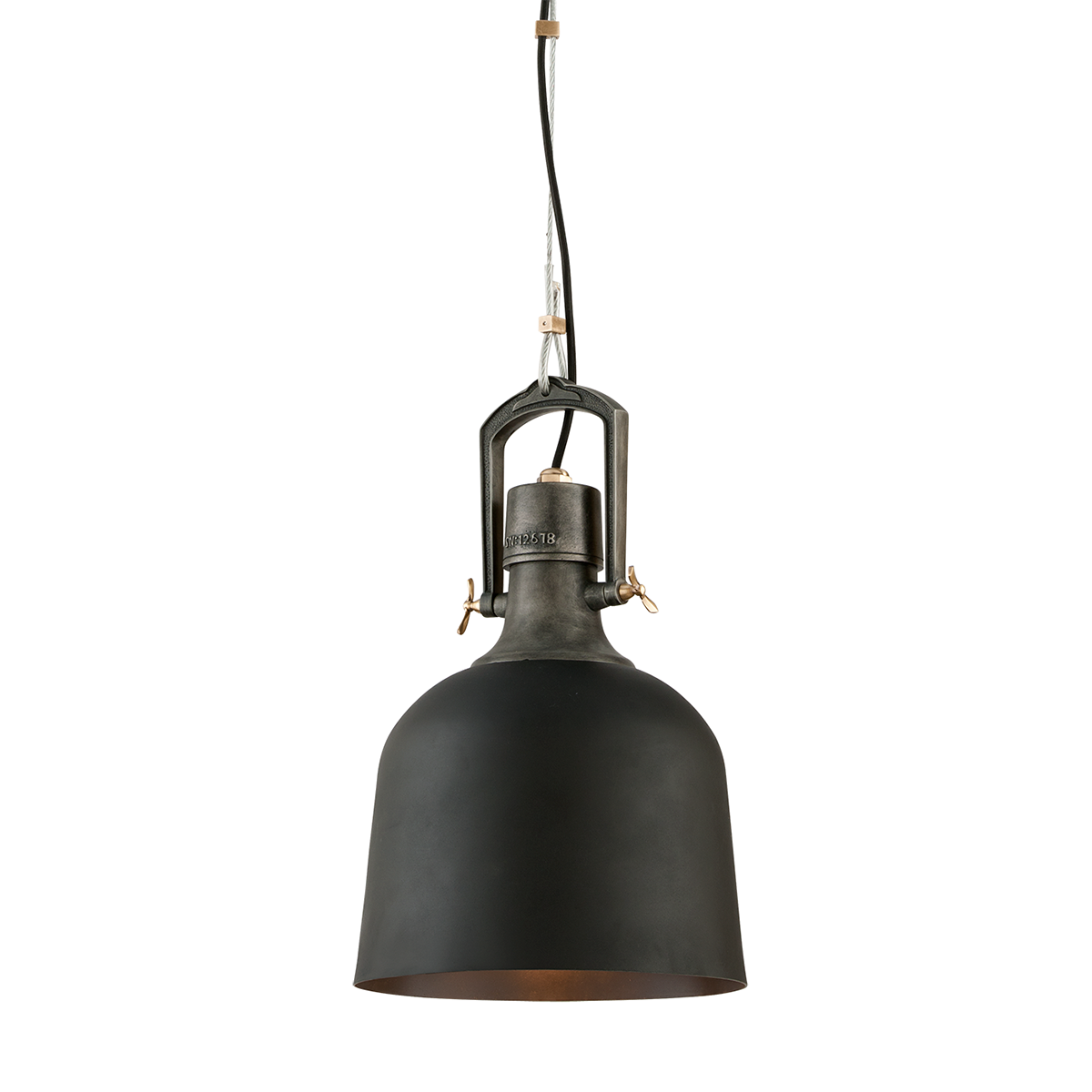 Hangar 31 Pendant - 1-Light - Soft Black - Troy Lighting F3545-SBK/APW/PBR