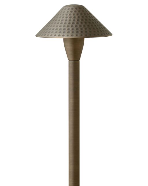 Hardy Island Small Hammered LED Path Light by Hinkley Lighting