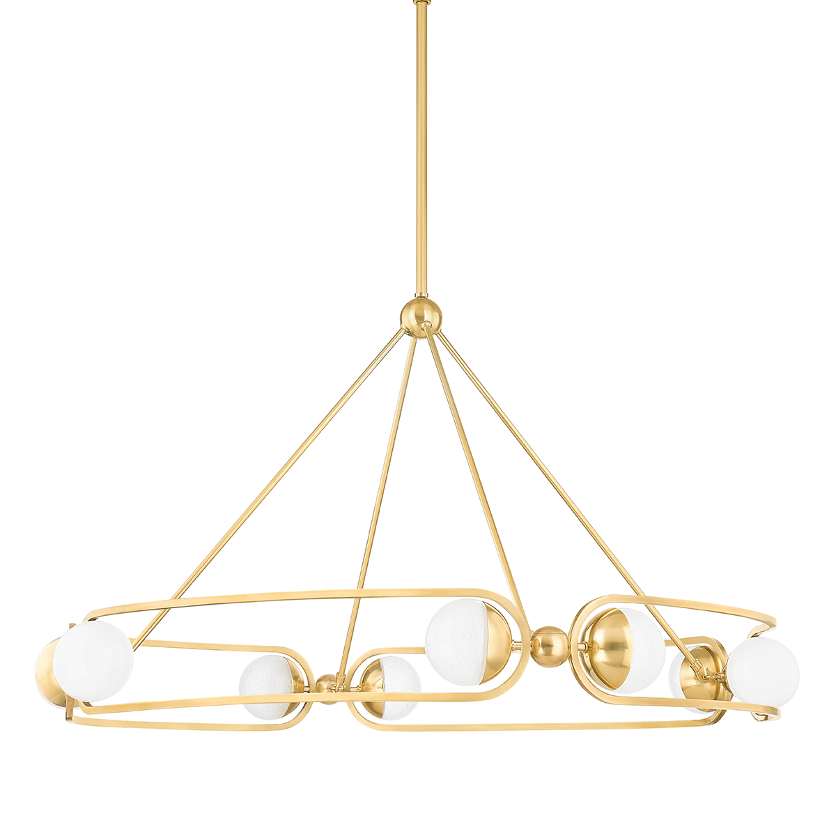 Hartford Chandelier - 8-Light - Aged Brass by Hudson Valley Lighting