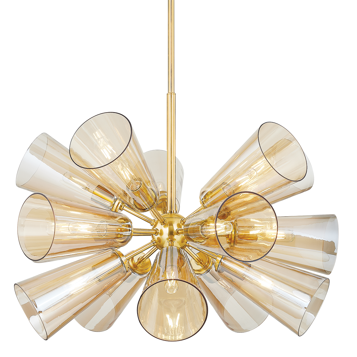 Hartwood Chandelier - 15-Light - Aged Brass by Hudson Valley Lighting