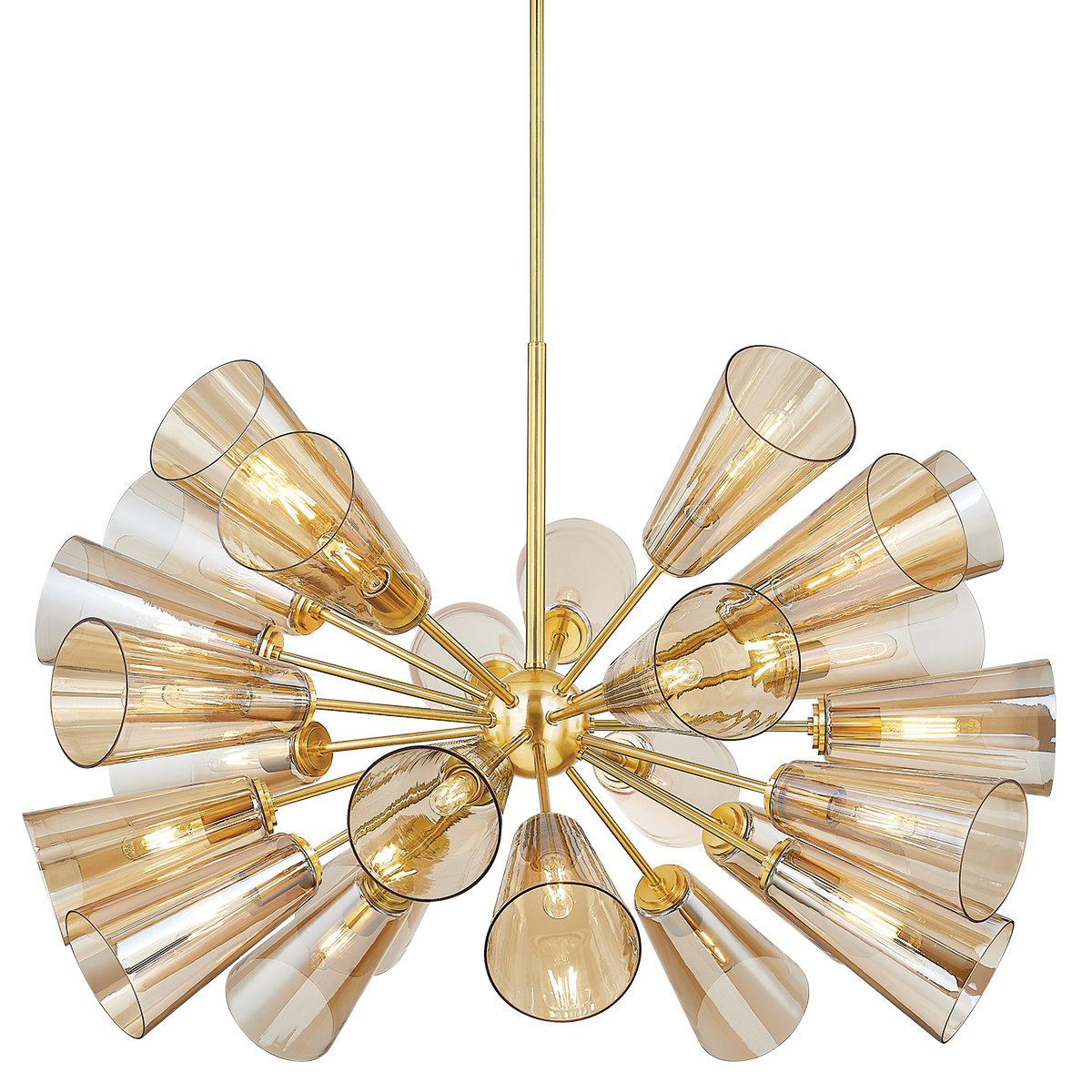 Hartwood Chandelier - 25-Light - Aged Brass by Hudson Valley Lighting