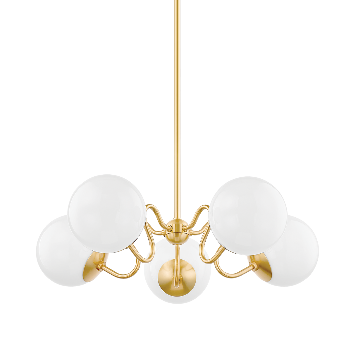 Havana Chandelier - 5-Light - Aged Brass - Mitzi H772805-AGB