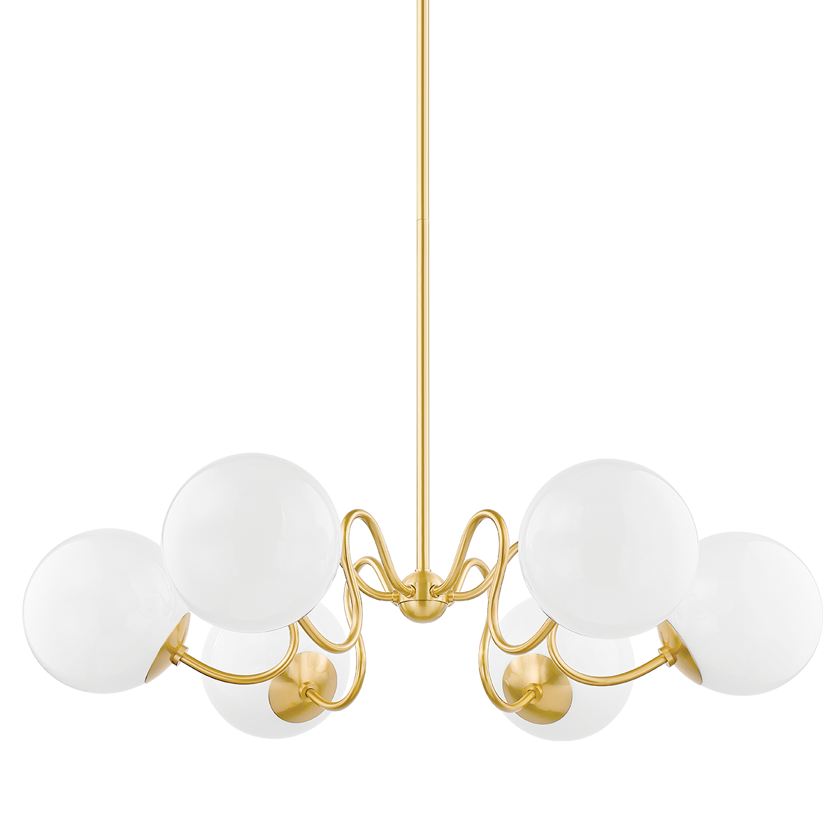 Havana Chandelier - 6-Light - Aged Brass - Mitzi H772806-AGB