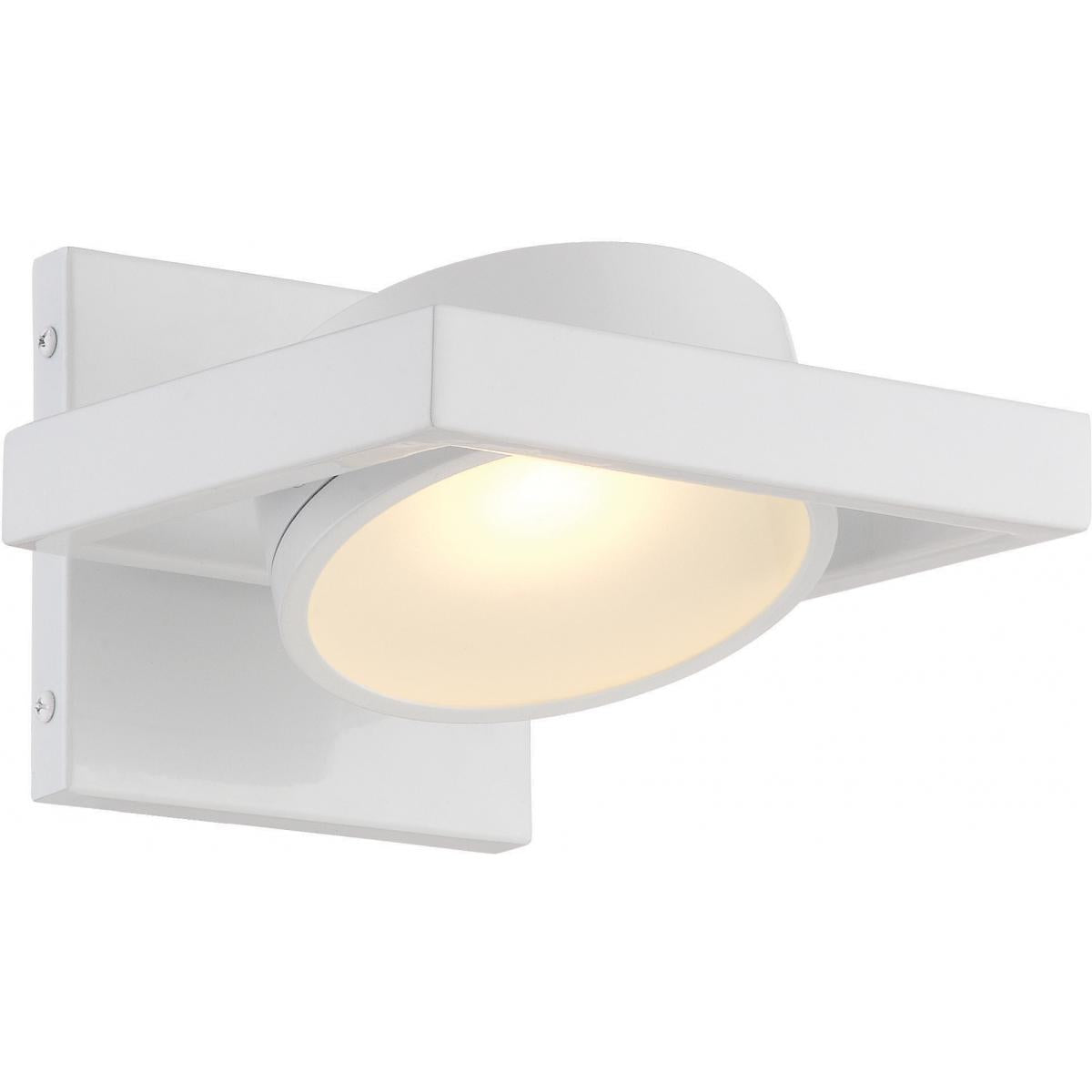 Hawk - LED Wall Sconce with Pivoting Head - White Finish - Satco 62-992