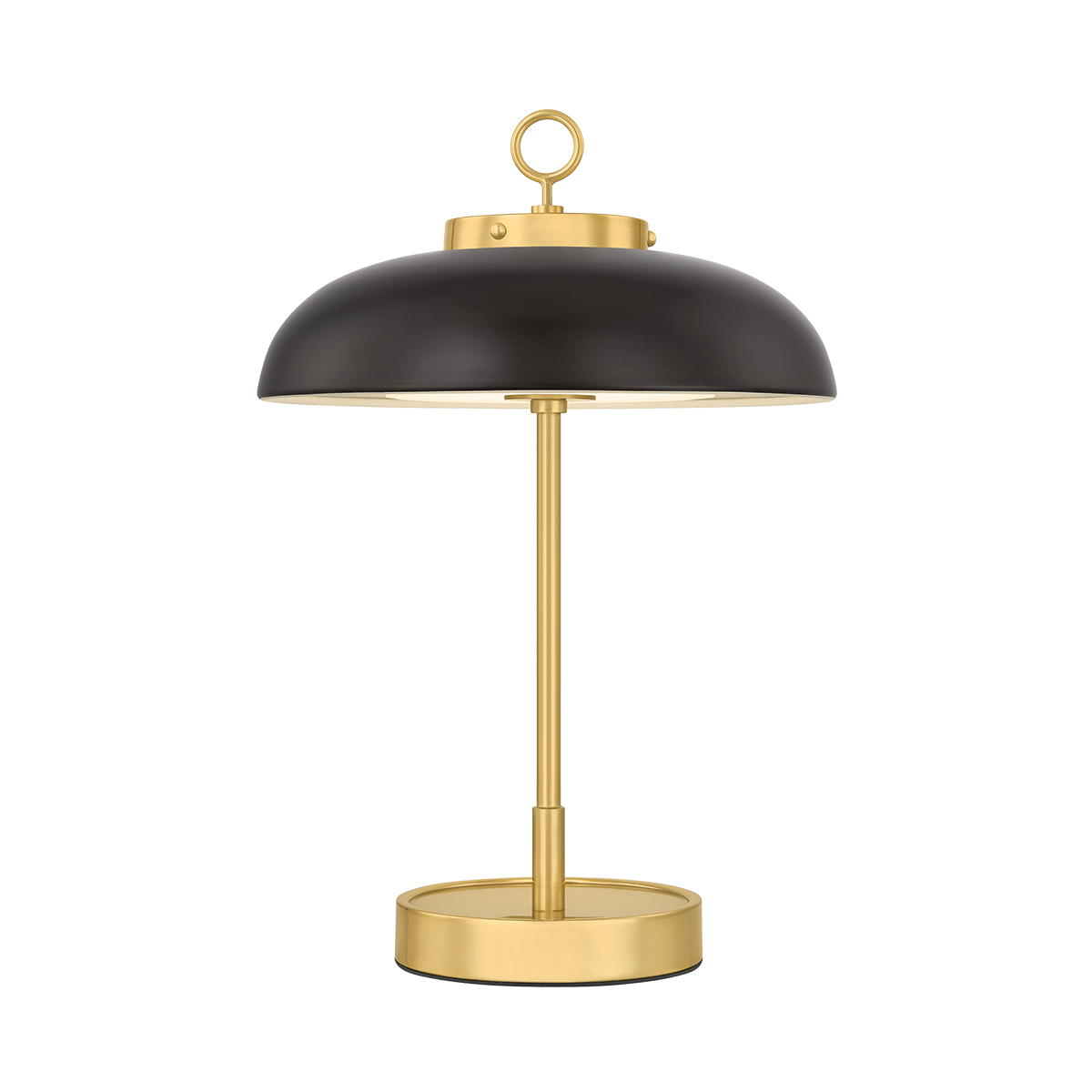Hector Rechargeable Table Lamp - Aged Brass/Distressed Bronze by Hudson Valley Lighting