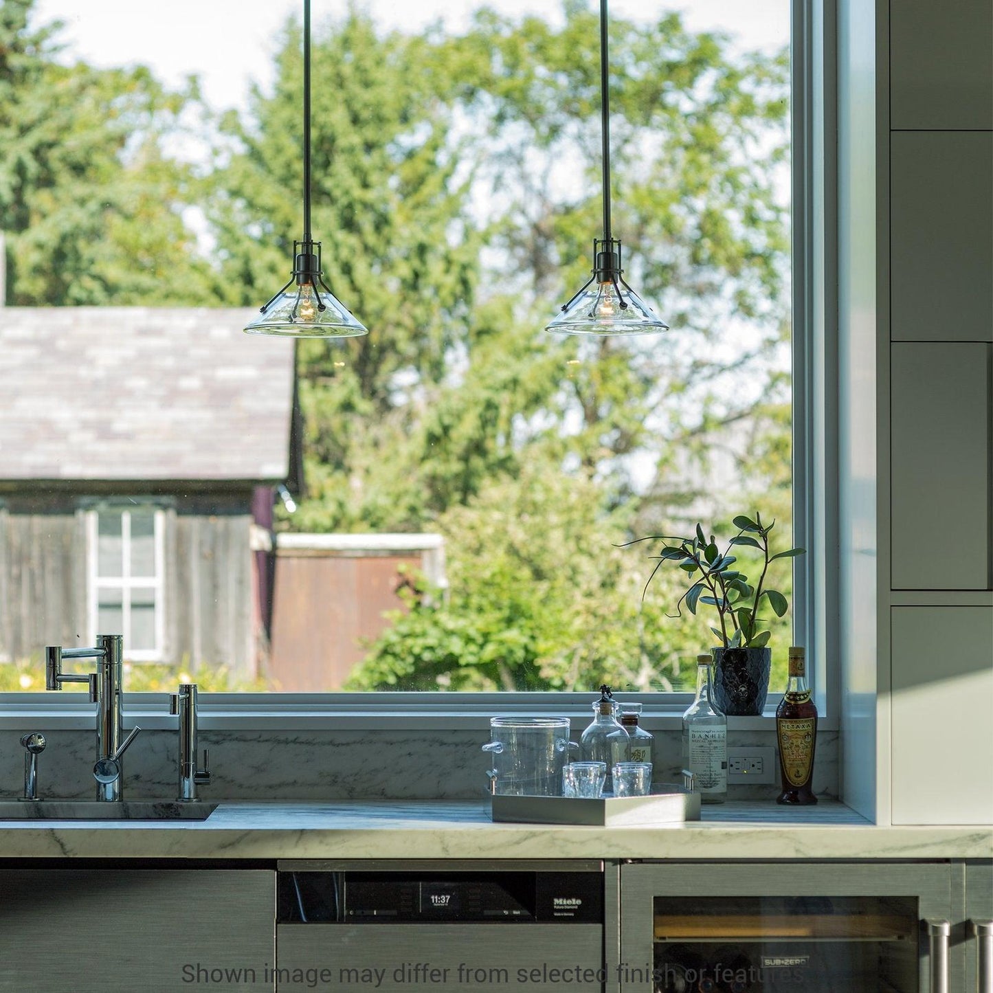 Henry Mini Pendant - White - Frosted Glass by Hubbardton Forge