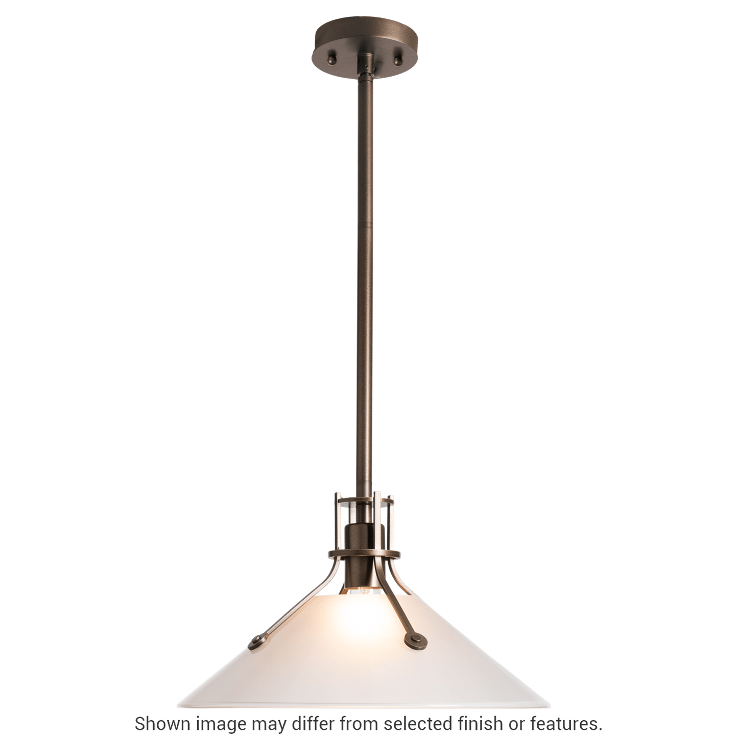 Henry Outdoor Pendant with Glass Medium - White - Frosted Glass by Hubbardton Forge