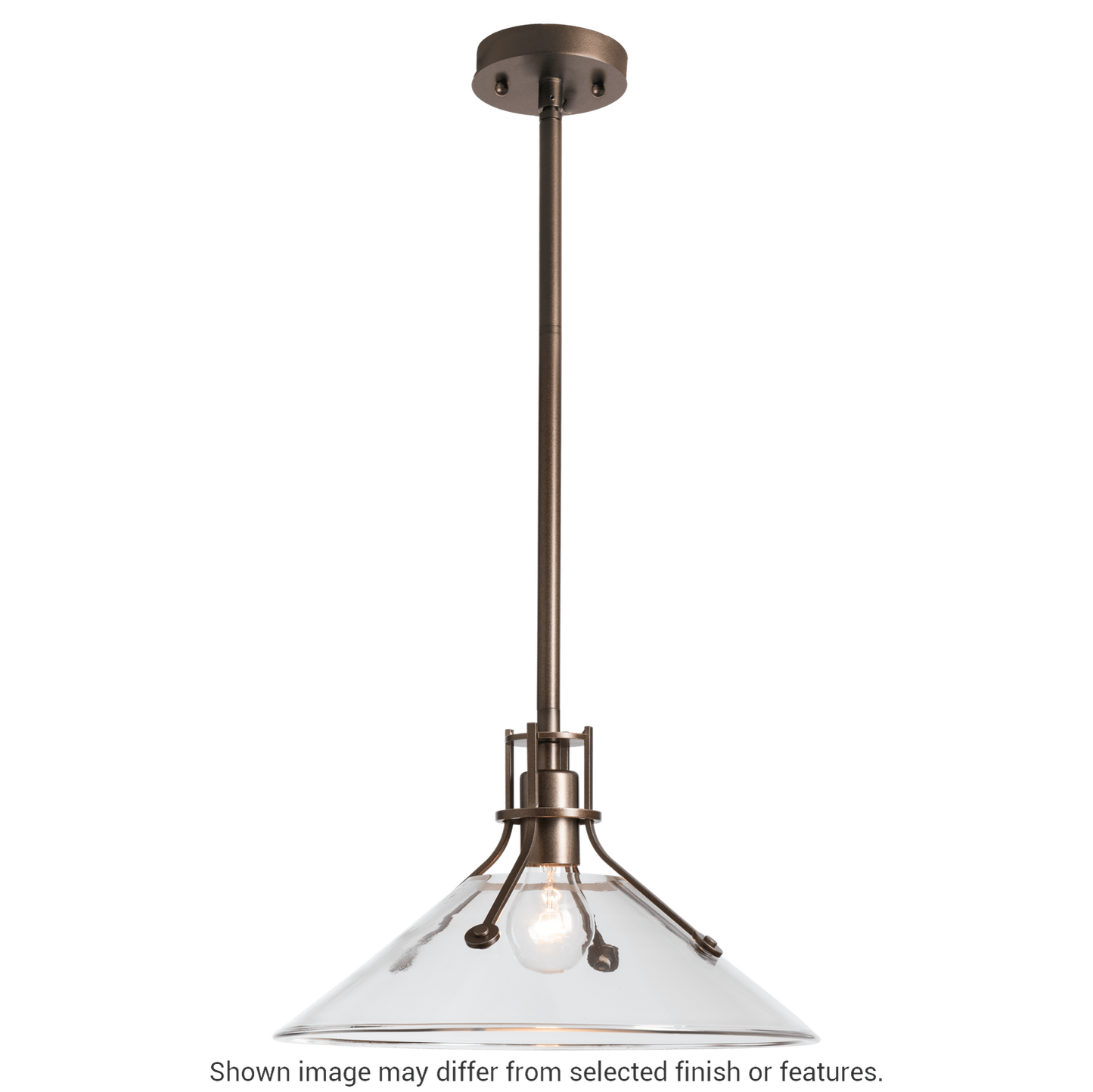 Henry Outdoor Pendant with Glass Medium - White - Frosted Glass by Hubbardton Forge