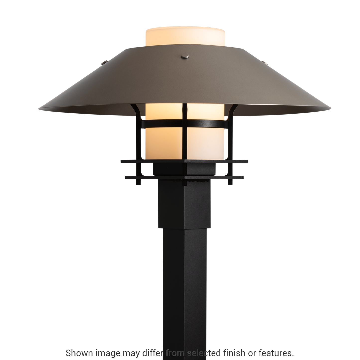 Henry Outdoor Post Light - White - Opal Glass by Hubbardton Forge