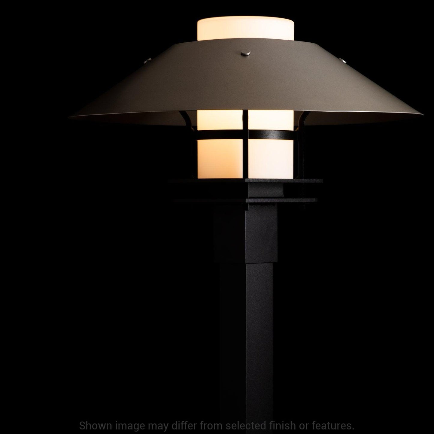 Henry Outdoor Post Light - White - Opal Glass by Hubbardton Forge