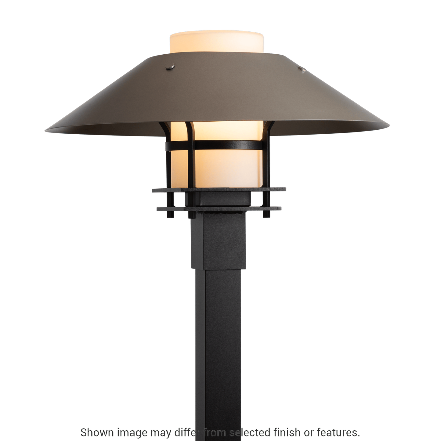 Henry Outdoor Post Light - White - Opal Glass by Hubbardton Forge