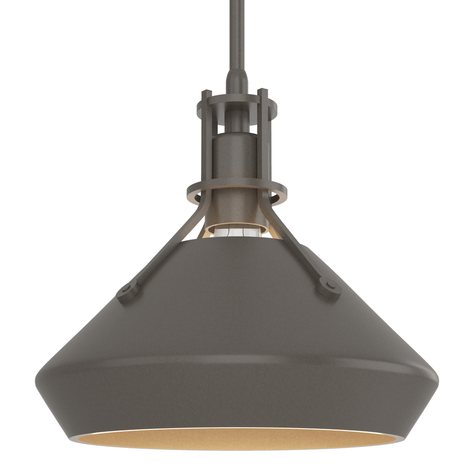 Henry With Chamfer Pendant - Dark Smoke by Hubbardton Forge