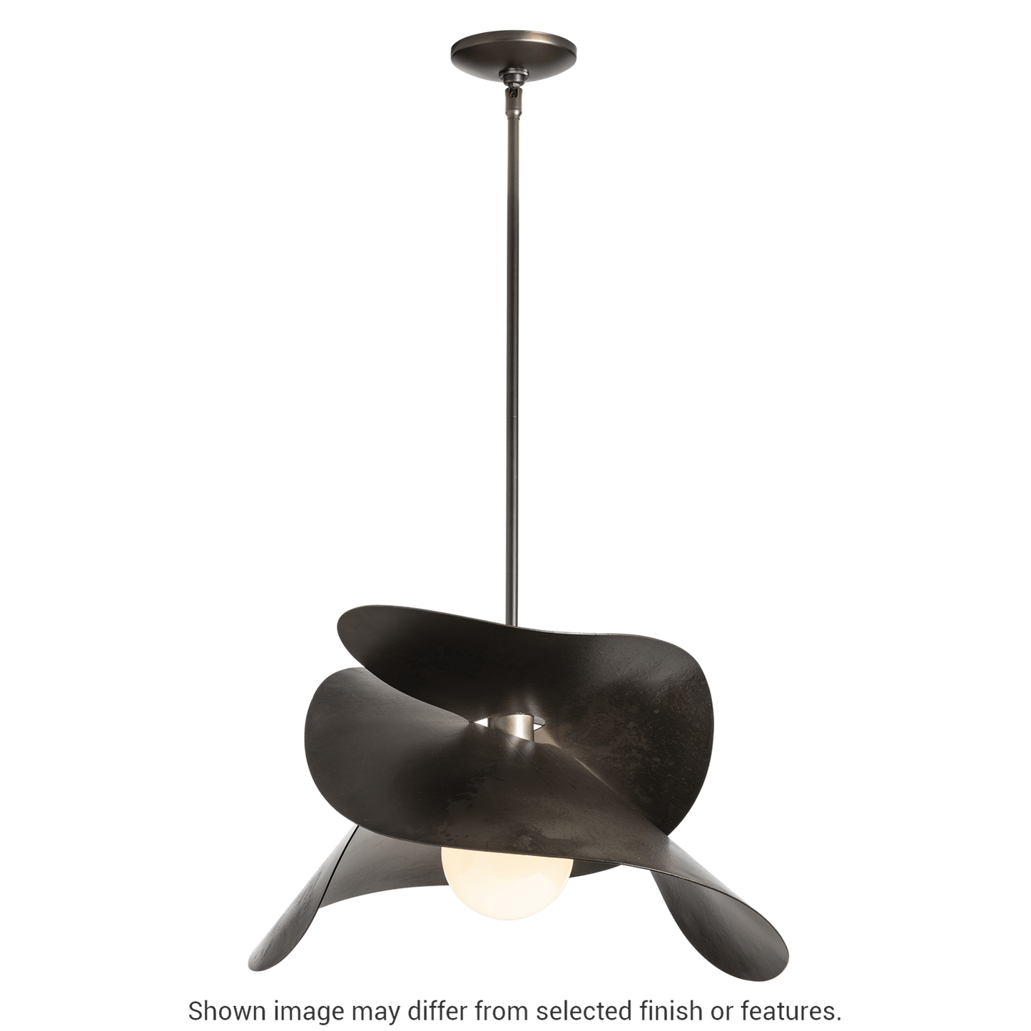 Hibiscus Large Pendant - White by Hubbardton Forge