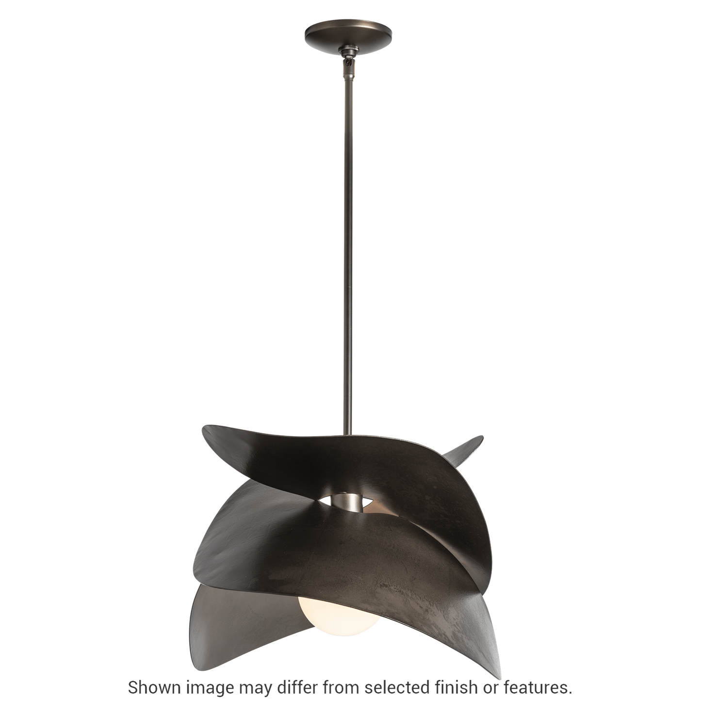 Hibiscus Large Pendant - White by Hubbardton Forge