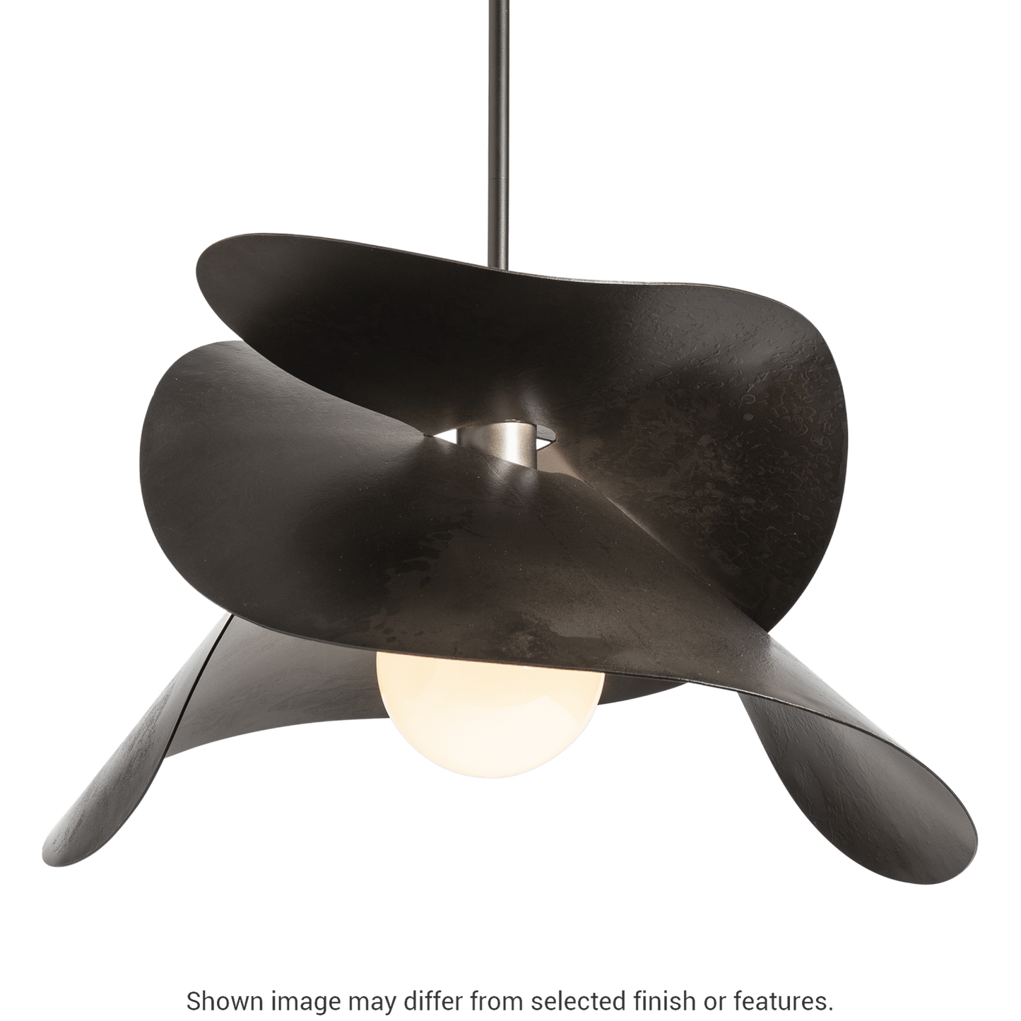 Hibiscus Large Pendant - White by Hubbardton Forge