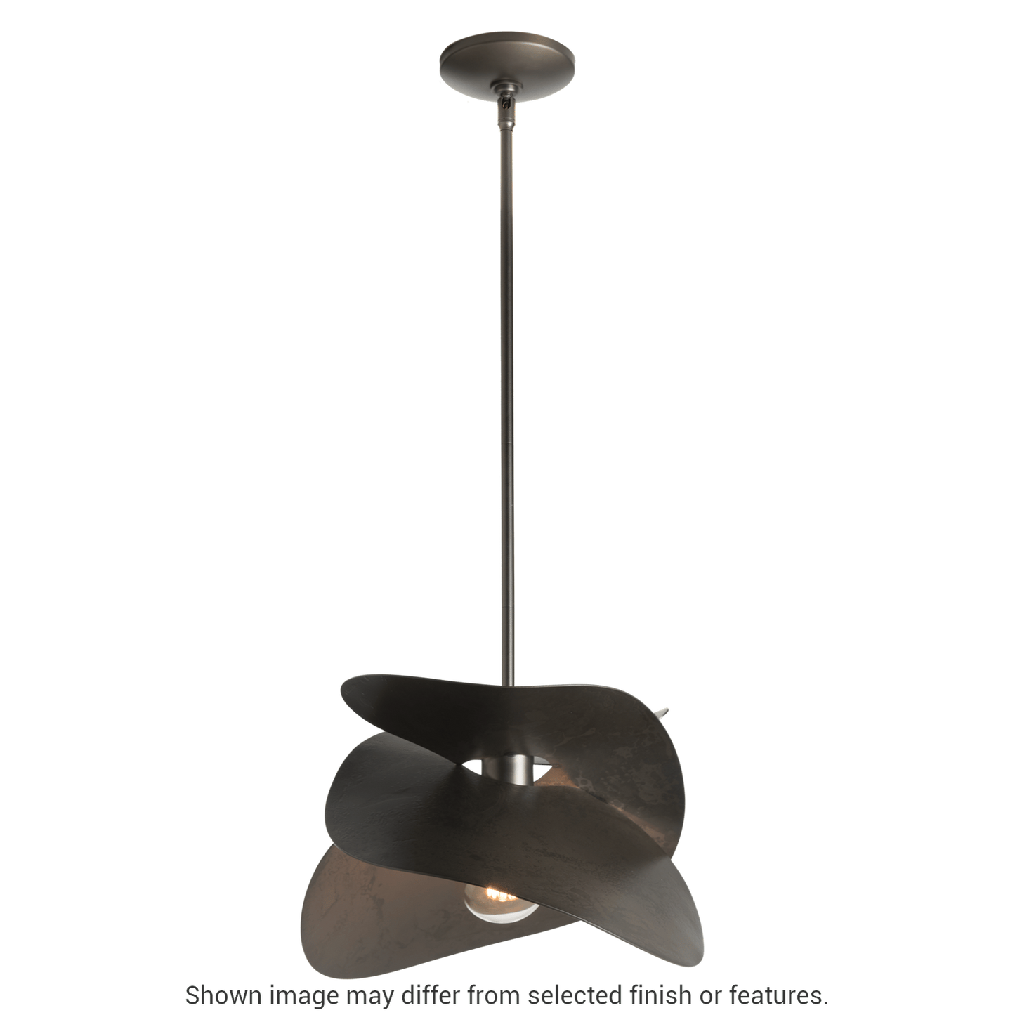 Hibiscus Small Pendant - White by Hubbardton Forge