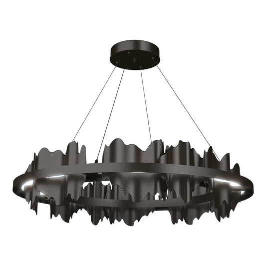 Hildene Circular LED Pendant - Oil Rubbed Bronze by Hubbardton Forge