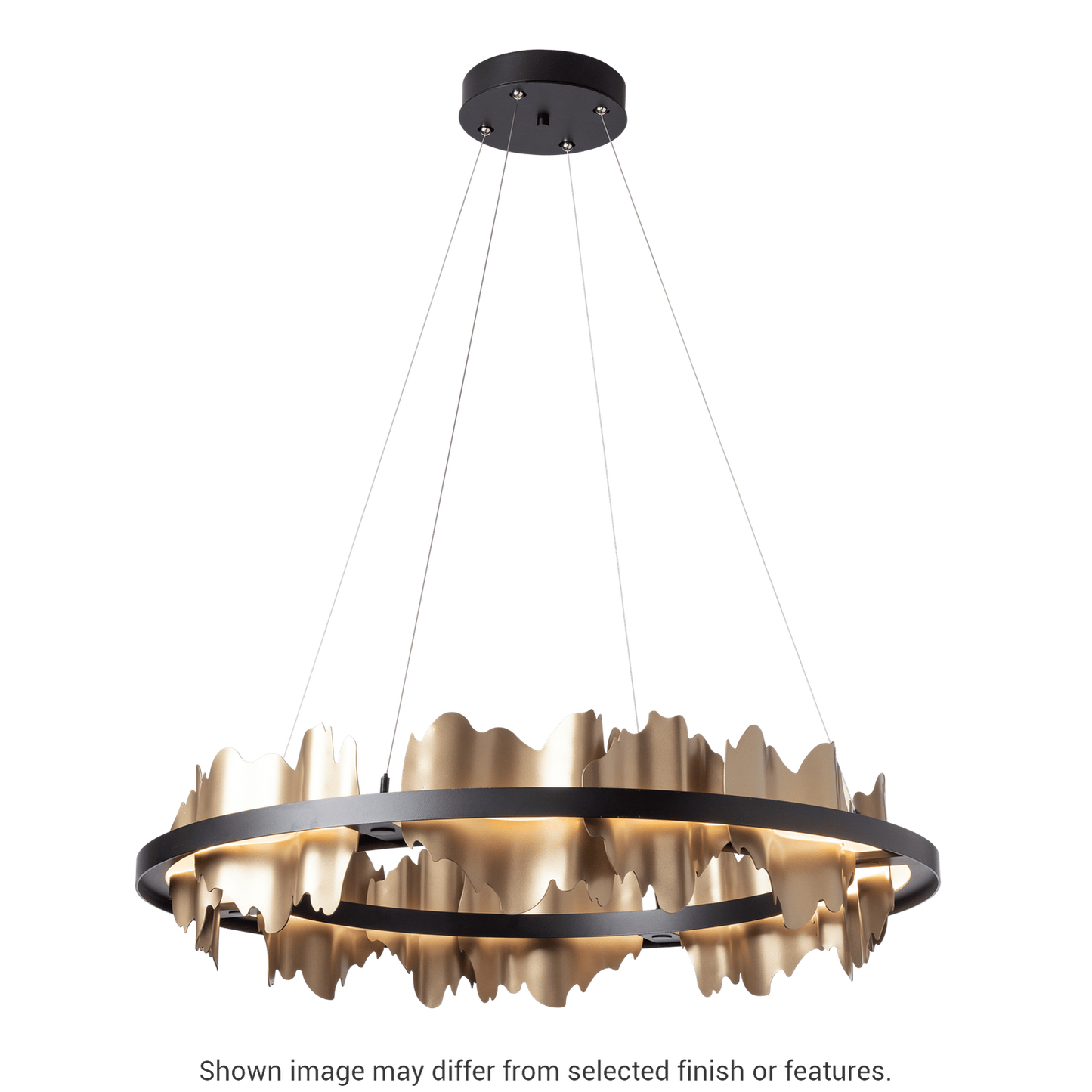 Hildene Circular LED Pendant - White by Hubbardton Forge