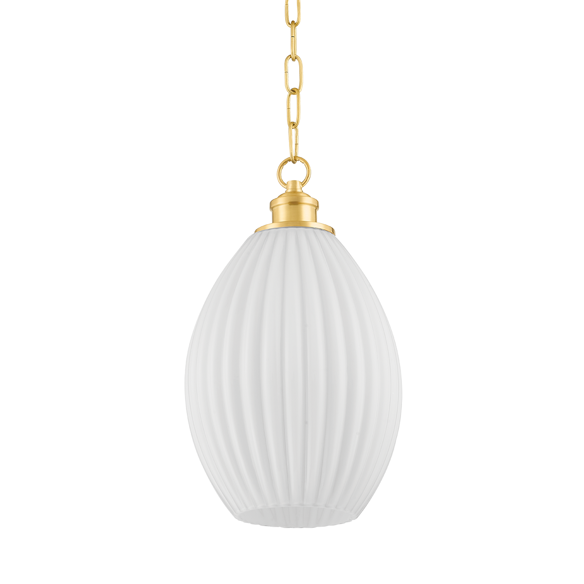 Hillary Small Pendant - 1-Light - Aged Brass - Mitzi H771701S-AGB