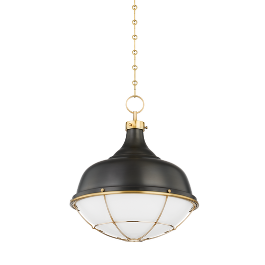 Holkham Pendant - Aged Brass/Distressed Bronze by Hudson Valley Lighting