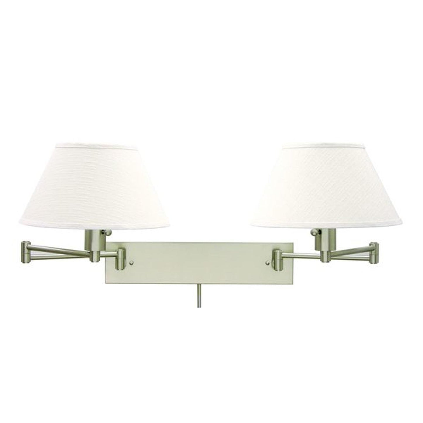 Home Office Pharmacy Swing Arm Wall Swing Lamp - WS14-2-52 - Satin Nickel by House of Troy
