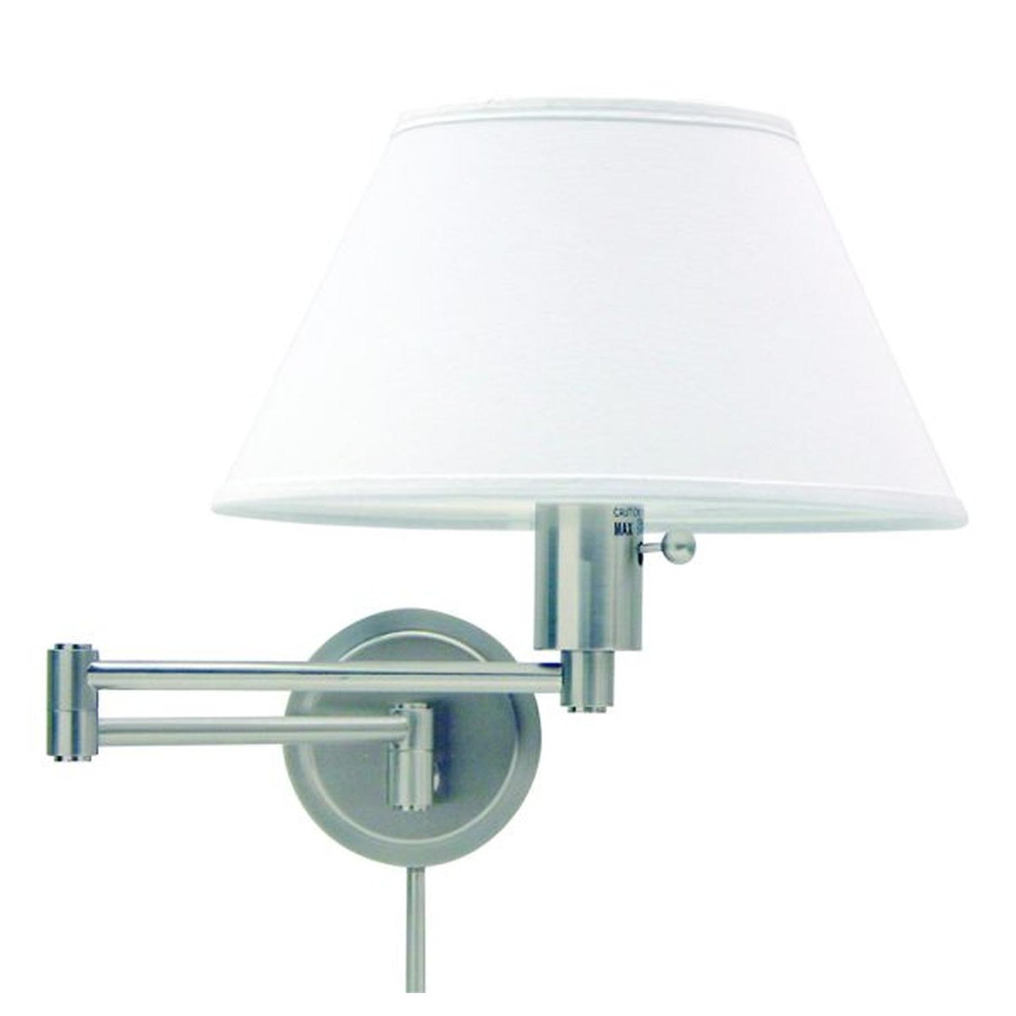 Home Office Swing Arm Wall Swing Lamp - WS14-52 - Satin Nickel by House of Troy