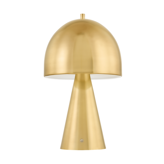 Hopkinton Rechargeable Table Lamp - Aged Brass by Hudson Valley Lighting