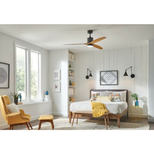 Hover Flush 52" LED Smart Fan - Brushed Nickel by Hinkley Lighting