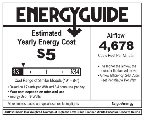 Hover Flush 72" LED Smart Fan - Graphite by Hinkley Lighting