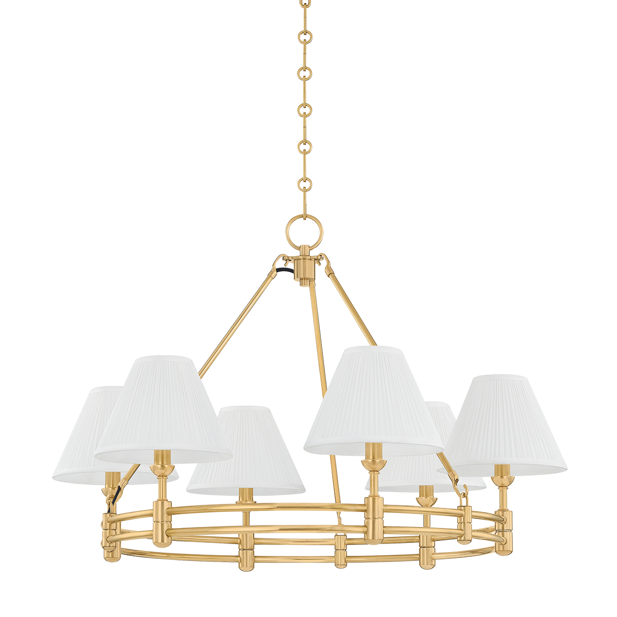 Howard Chandelier - 6-Light - Aged Brass by Hudson Valley Lighting