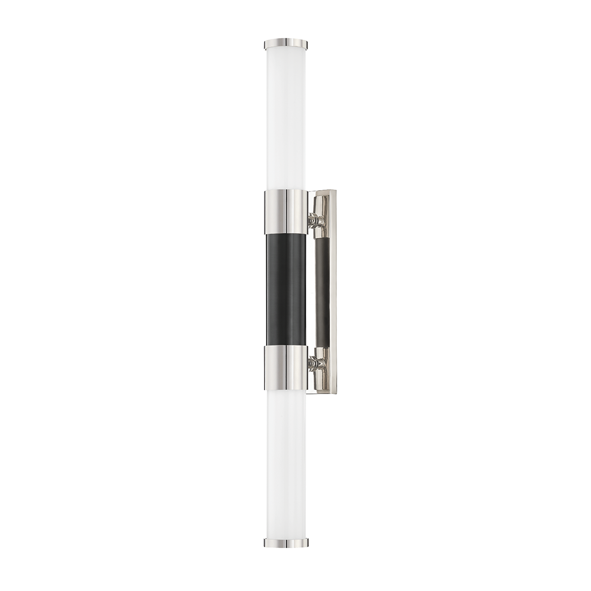 Huntington Wall Sconce - 2-Light - Polished Nickel/Black by Hudson Valley Lighting