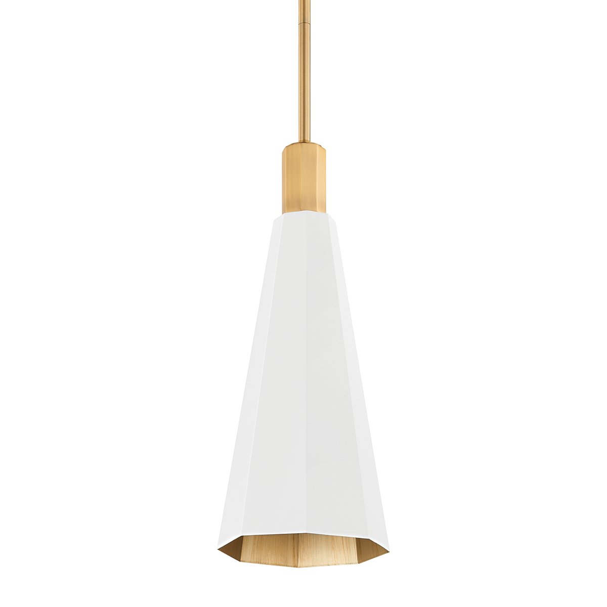 Huntley Pendant - 1-Light - Patina Brass - Troy Lighting F8308-PBR/SWH