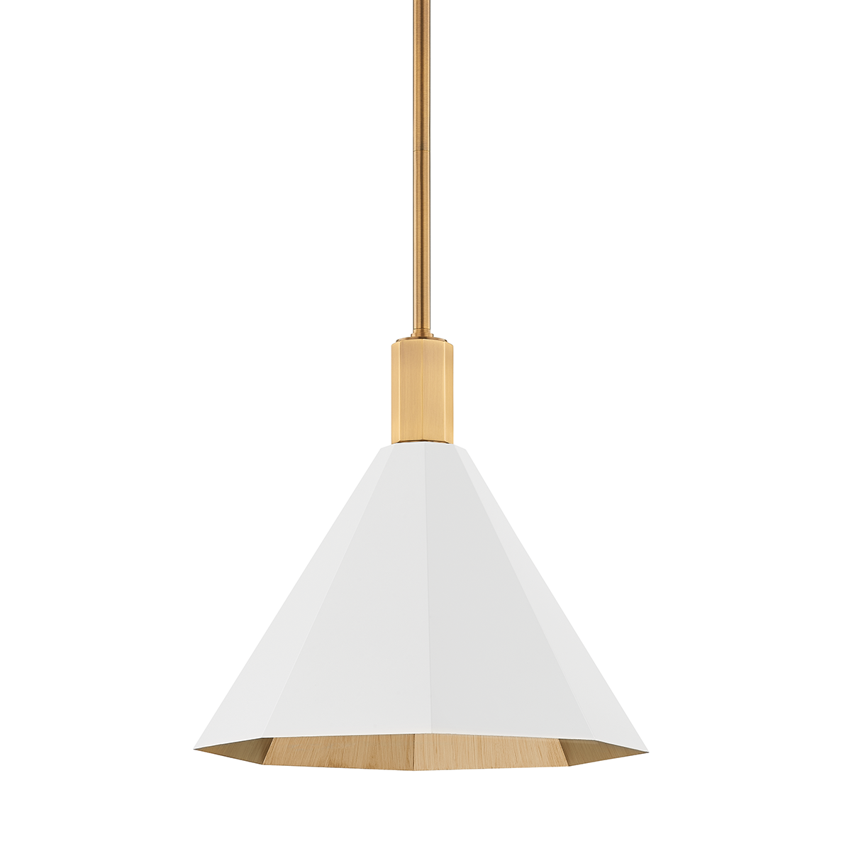 Huntley Pendant - 1-Light - Patina Brass - Troy Lighting F8315-PBR/SWH