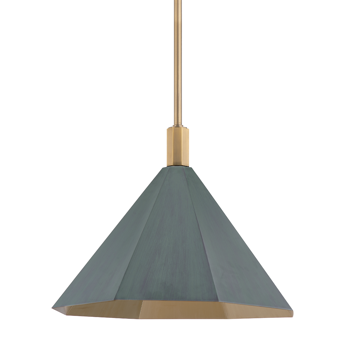 Huntley Pendant - 1-Light - Patina Brass - Troy Lighting F8322-PBR/VER