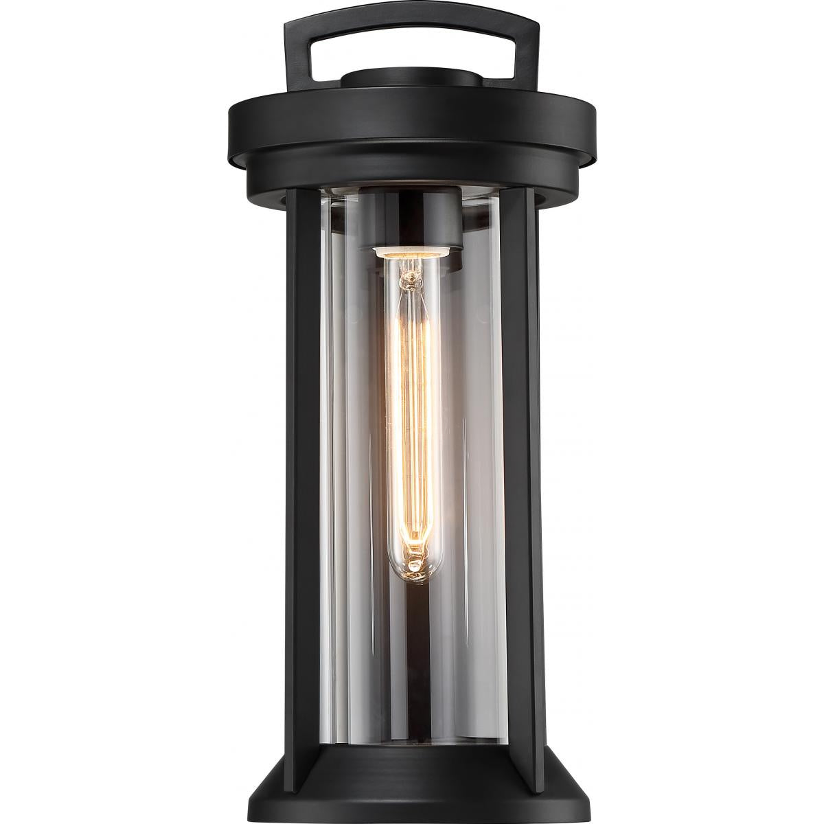 Huron - 1 Light Small Wall Lantern with Clear Glass - Aged Bronze Finish - Satco 60-6502