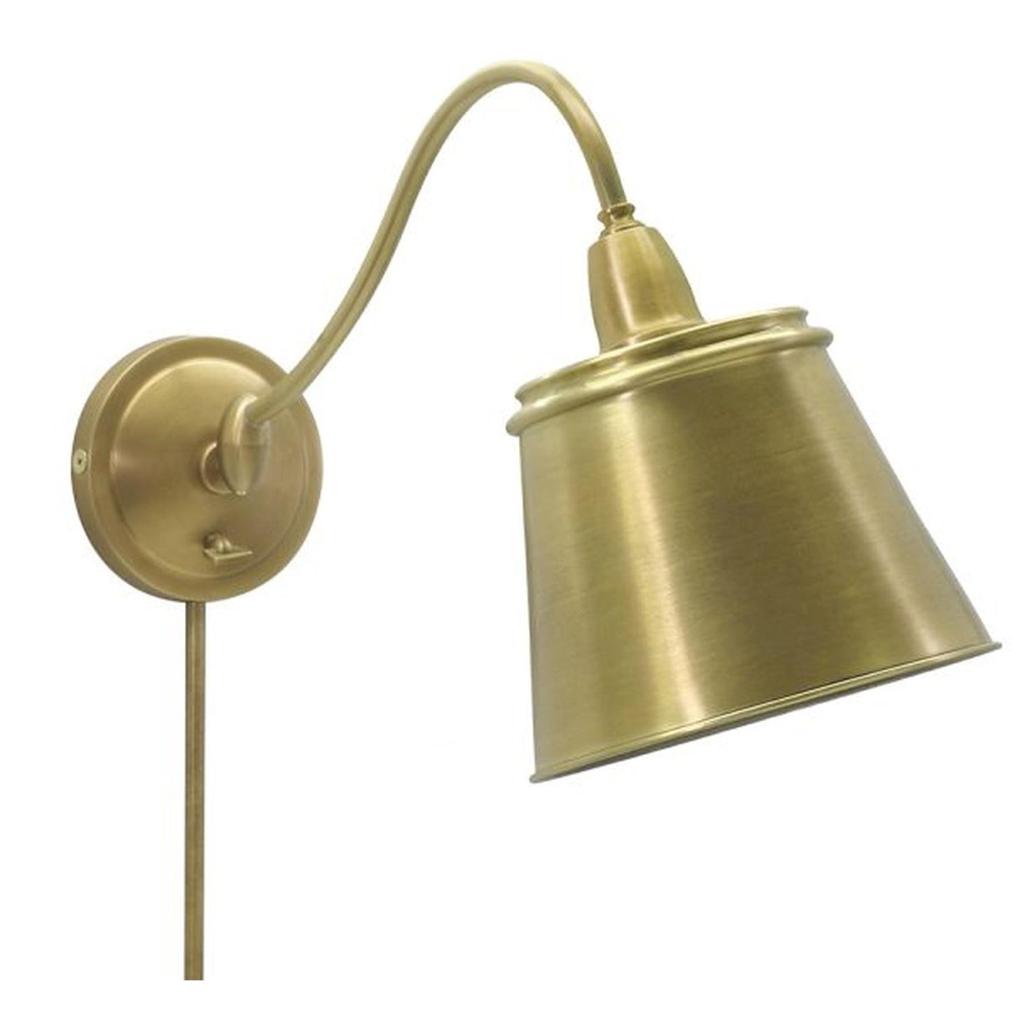 Hyde Park Adjustable Wall Swing Arm Lamp - HP725-WB-MSWB - Weathered Brass by House of Troy