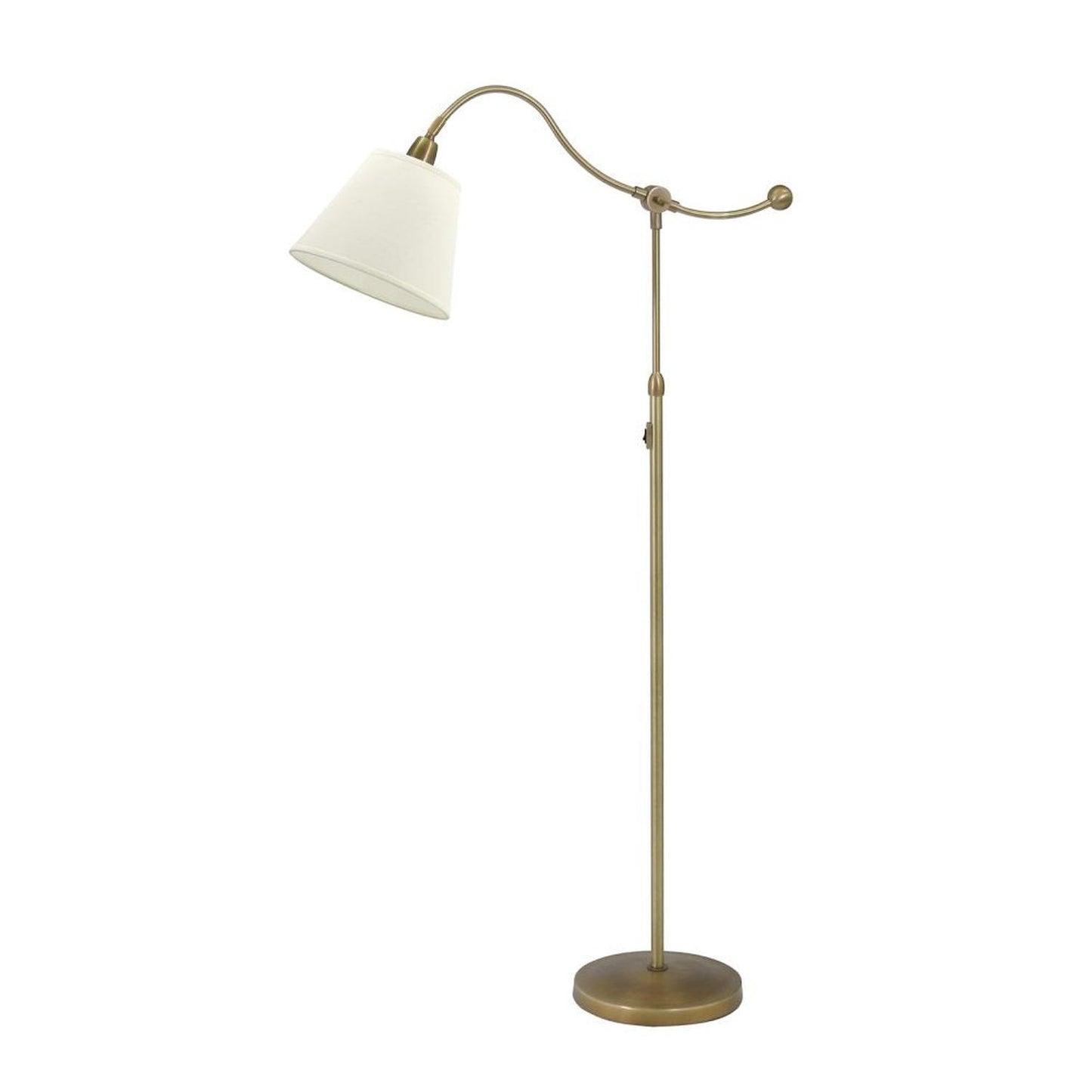 Hyde Park Counter Balance Floor Lamp - HP700-WB-WL - Weathered Brass by House of Troy